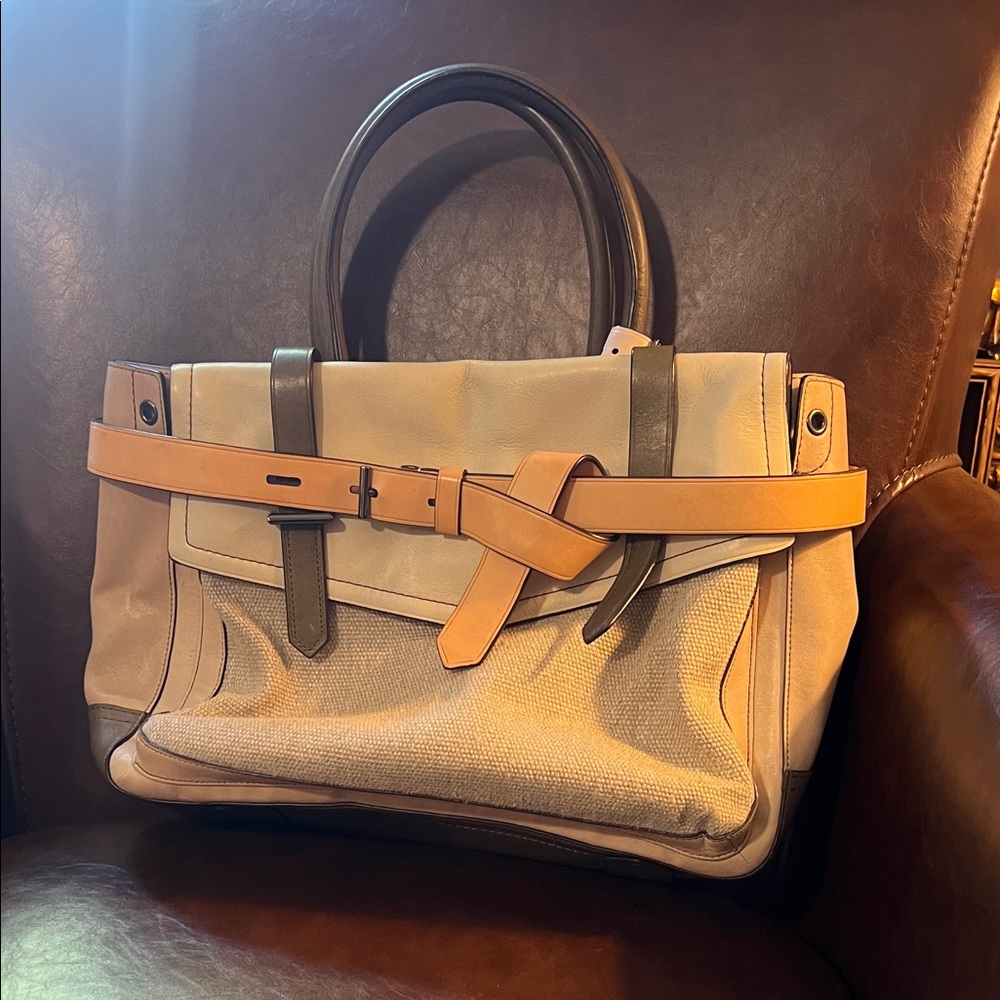 Reed Krakoff Tan and Brown Tote Bag